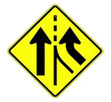 A Merging Traffic Sign Is an Example of a Warning Sign